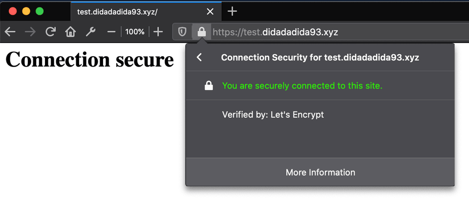 secure connection